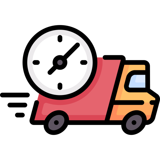 Truck with clock Icon